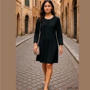 Alpha Studio Franco Rossi Black Embroidered Mini Dress Size‎ 6